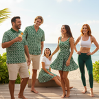 Monstera on Green - Group