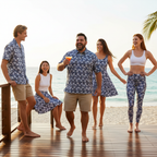 Nautical Blue Hibiscus - Group