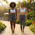 Neon Night Blooms — Image 5 Leggings Cross-Sell