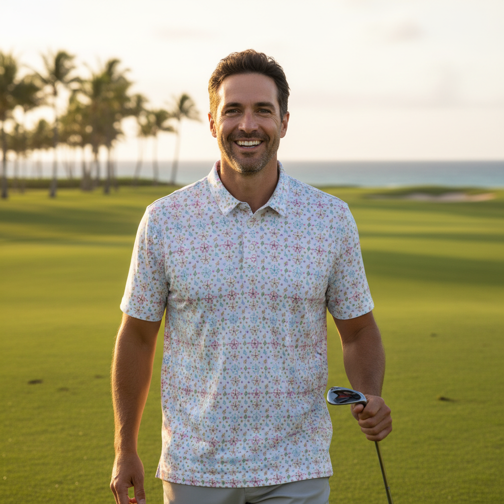 Orchid Outlines Polo - Golf Revised