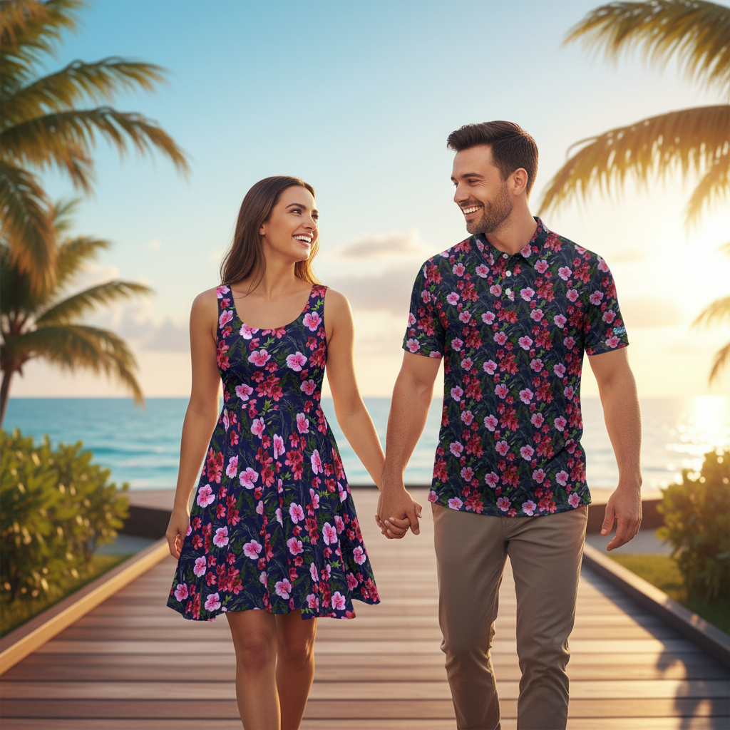 Painted Floral Arrangement - Couple