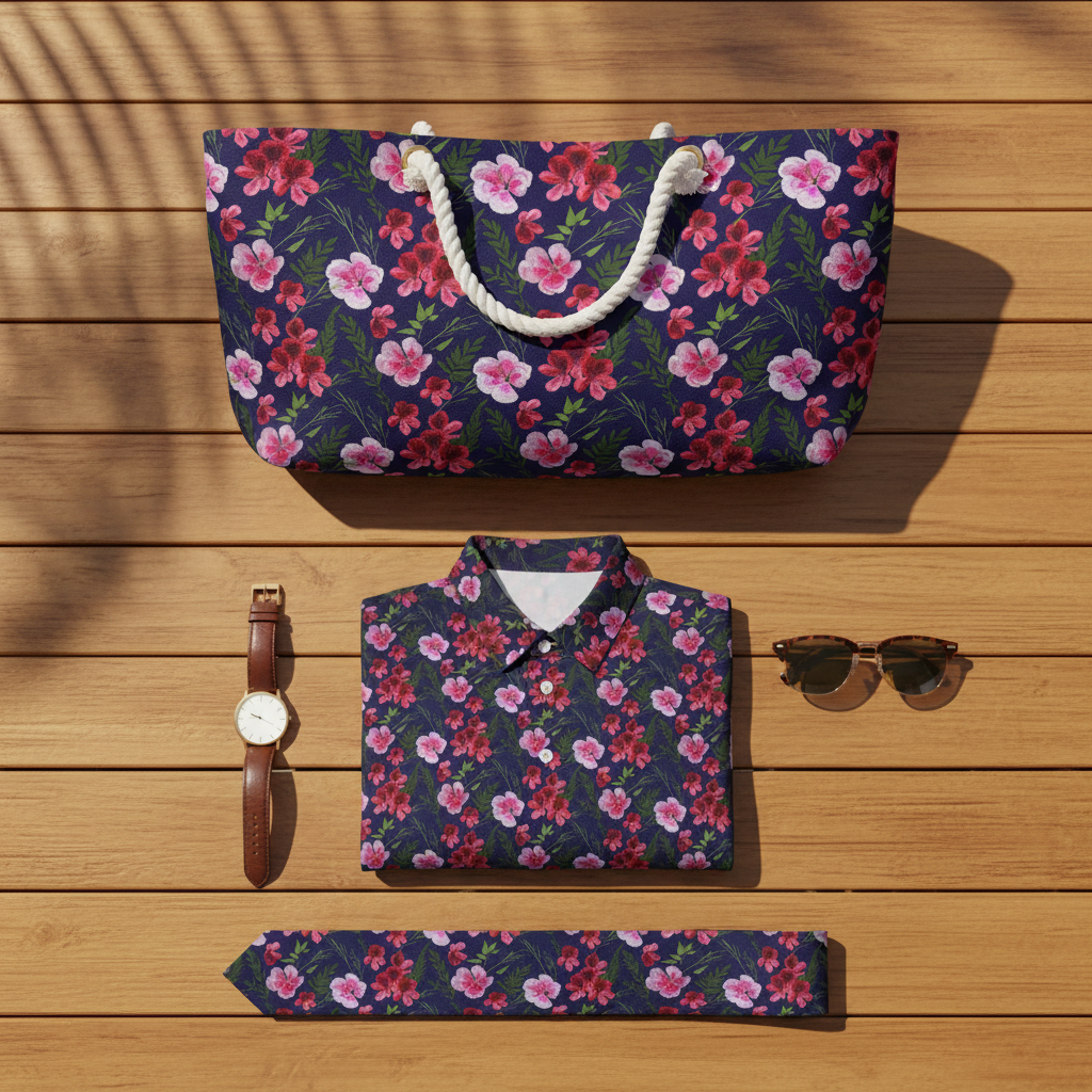 Painted Floral Arrangement - Flat Lay