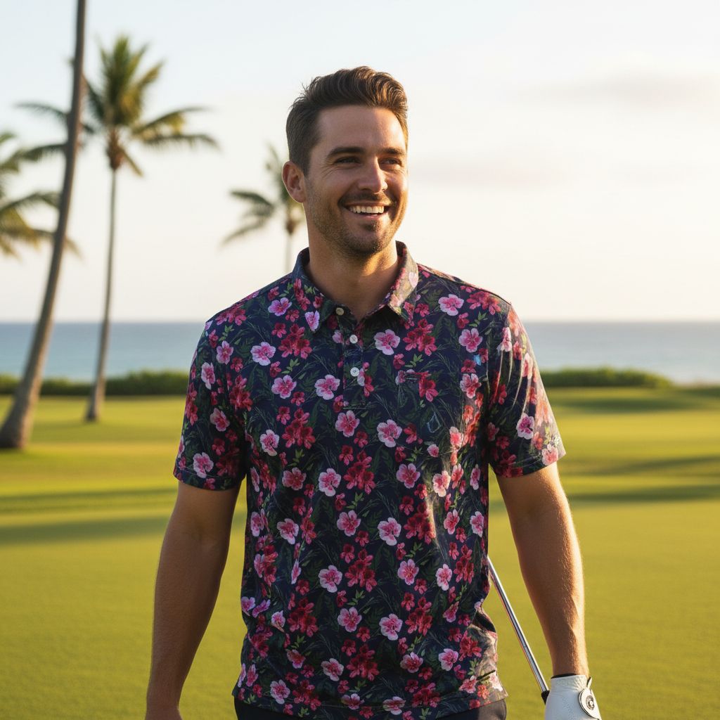 Painted Floral Arrangement - Golf