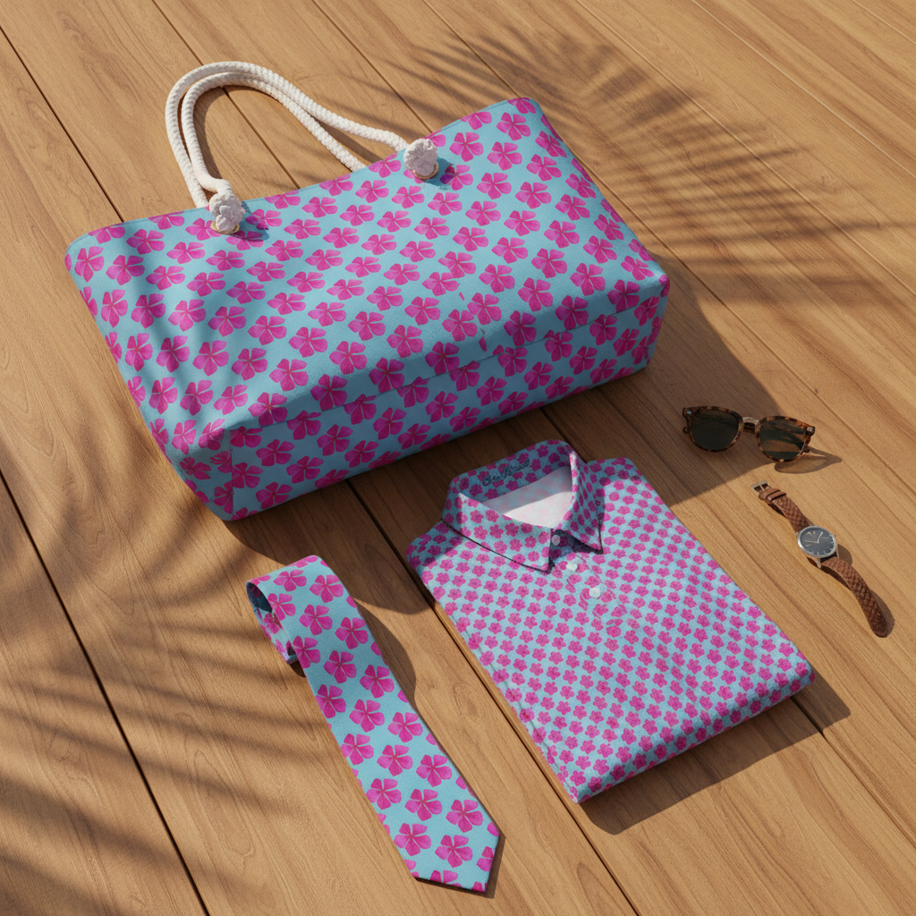 Pink Blooming Sky - Flat Lay