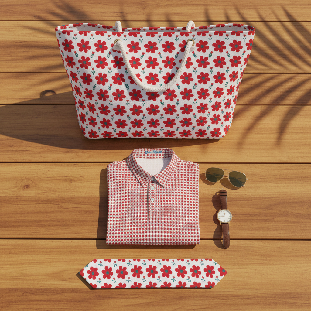 Red Daisy - Flat Lay