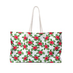 Red Hibiscus Island Weekender Bag