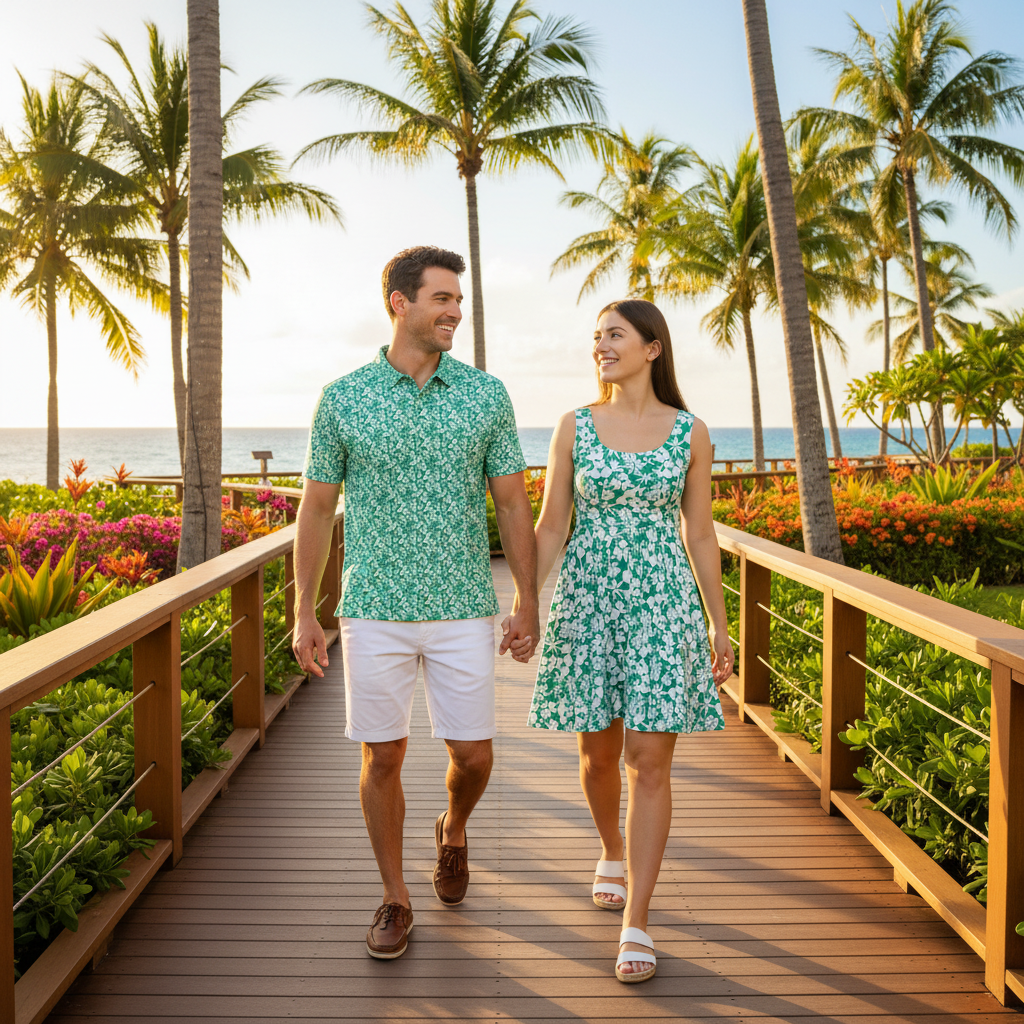 Seafoam Hibiscus - Couple