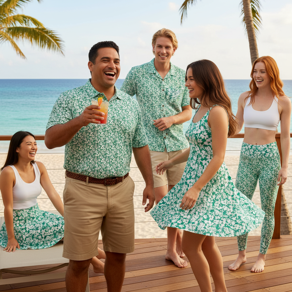 Seafoam Hibiscus - Group