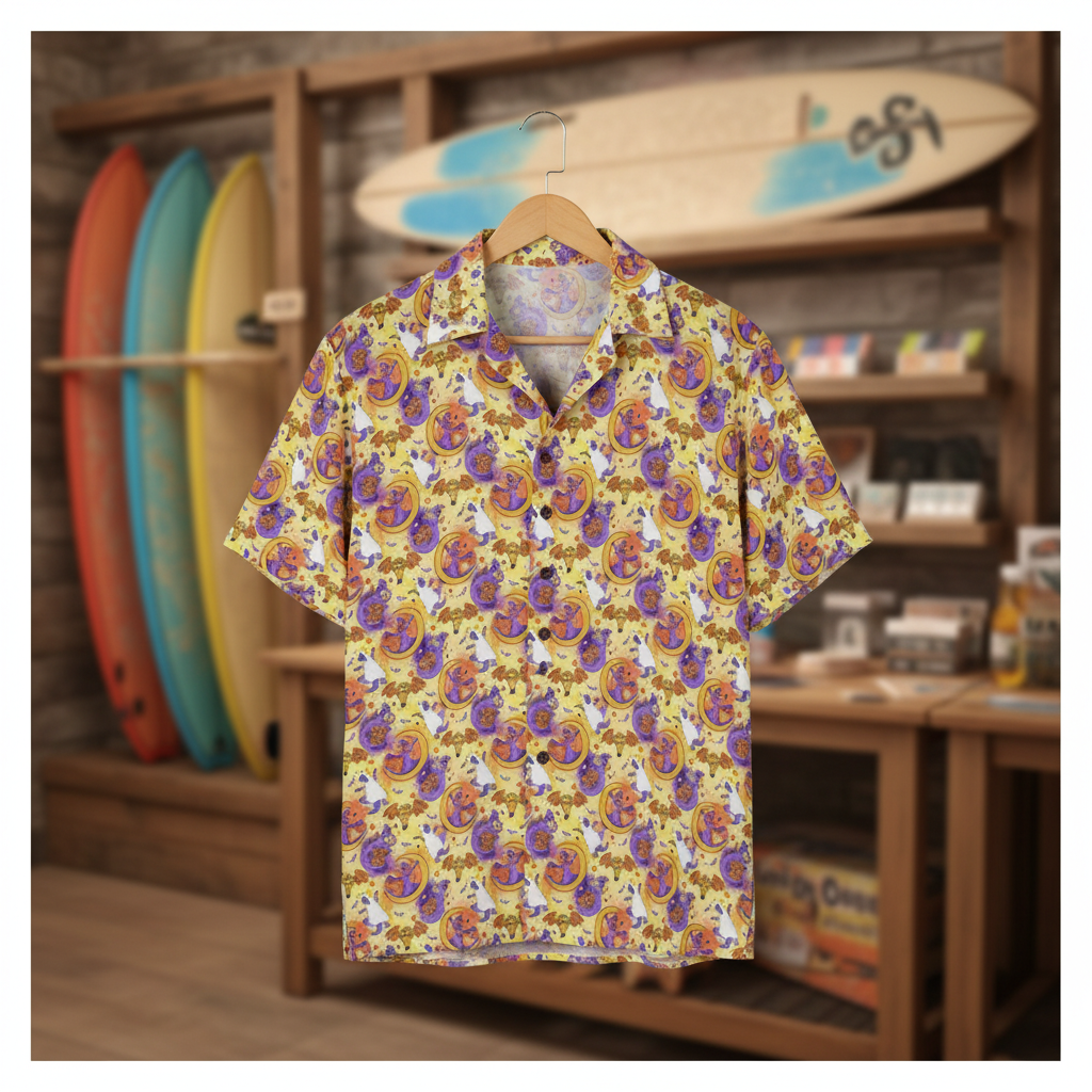 Surf shop hanger mockup