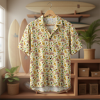 Surf shop hanger mockup