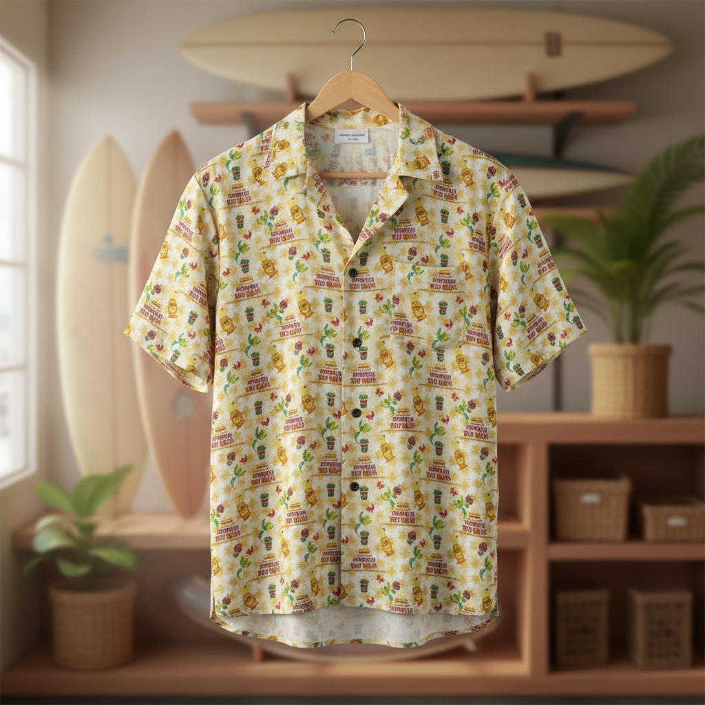 Surf shop hanger mockup