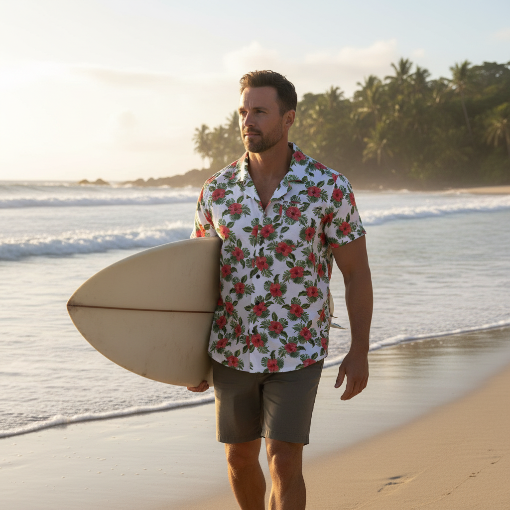 Surfboard Beach Walk Mockup