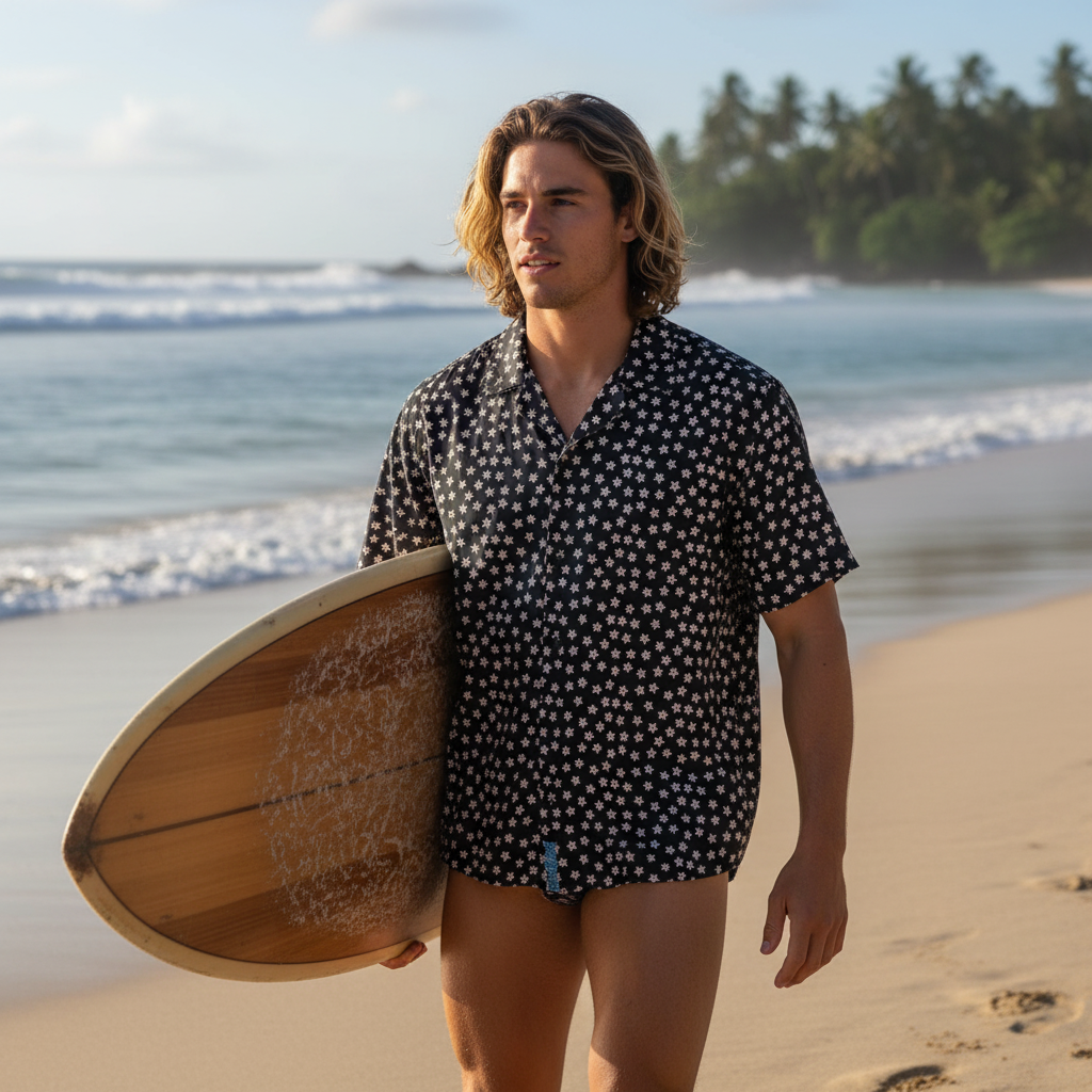 Surfboard Beach Walk Mockup