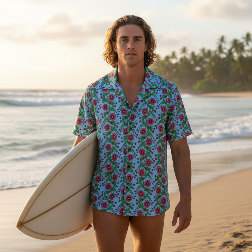 Surfboard Beach Walk Mockup