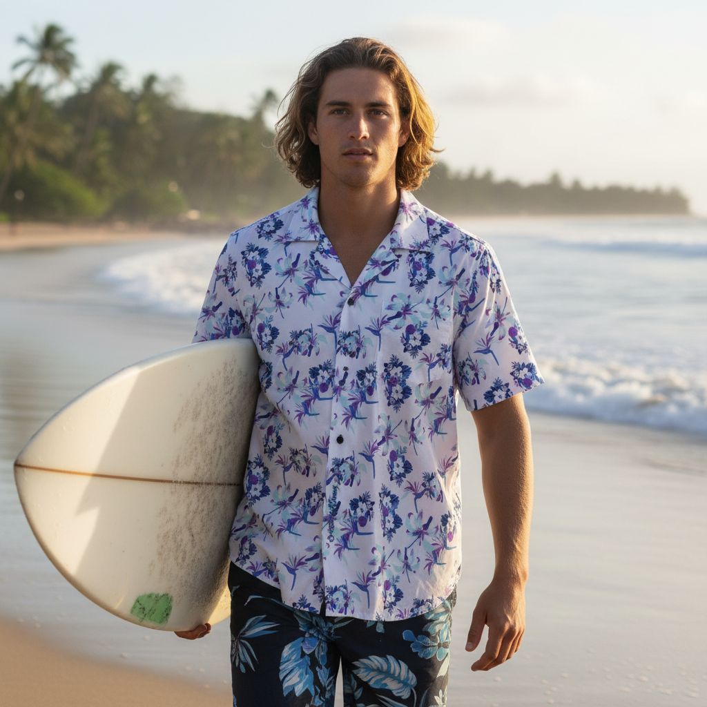 Surfboard Beach Walk Mockup