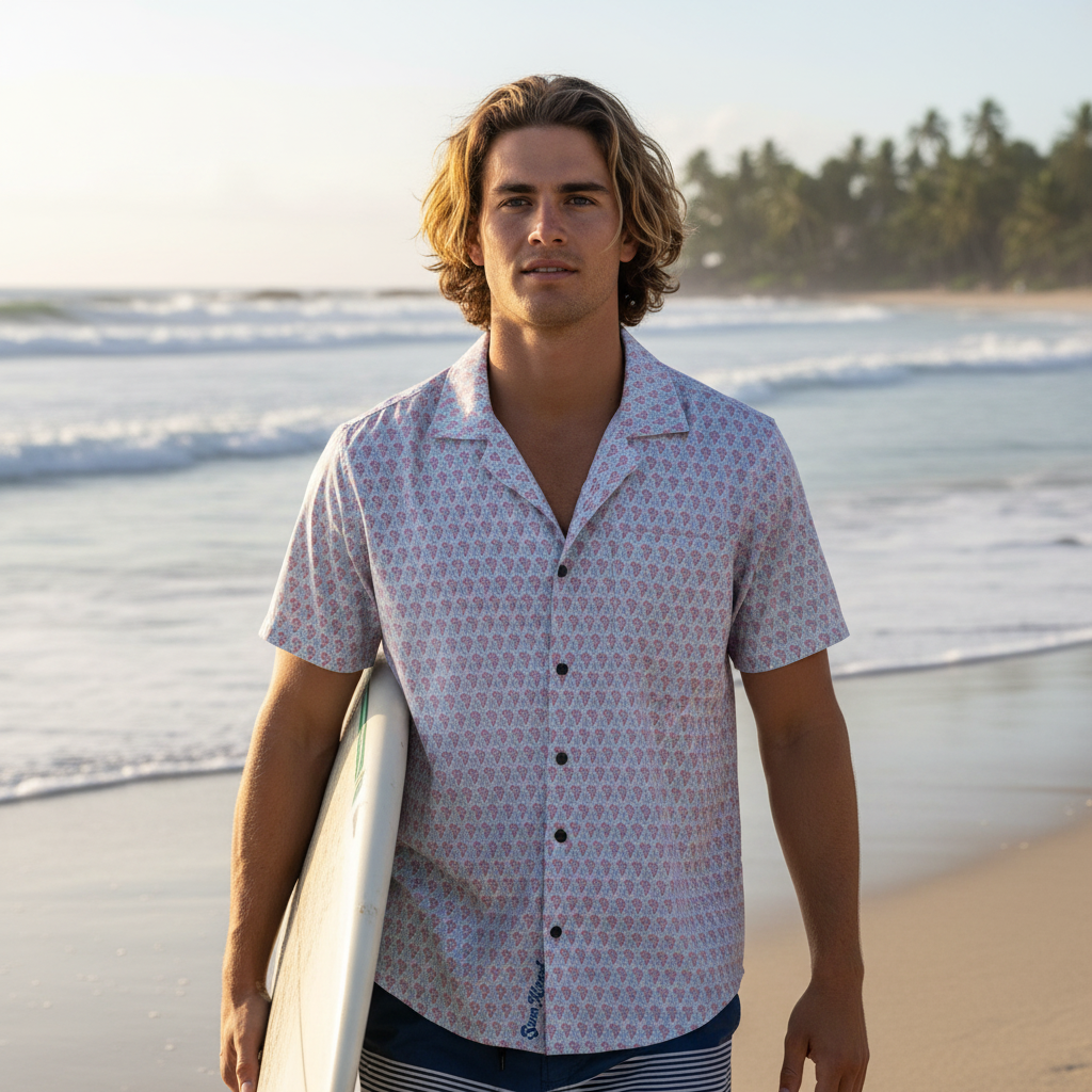 Surfboard Beach Walk Mockup