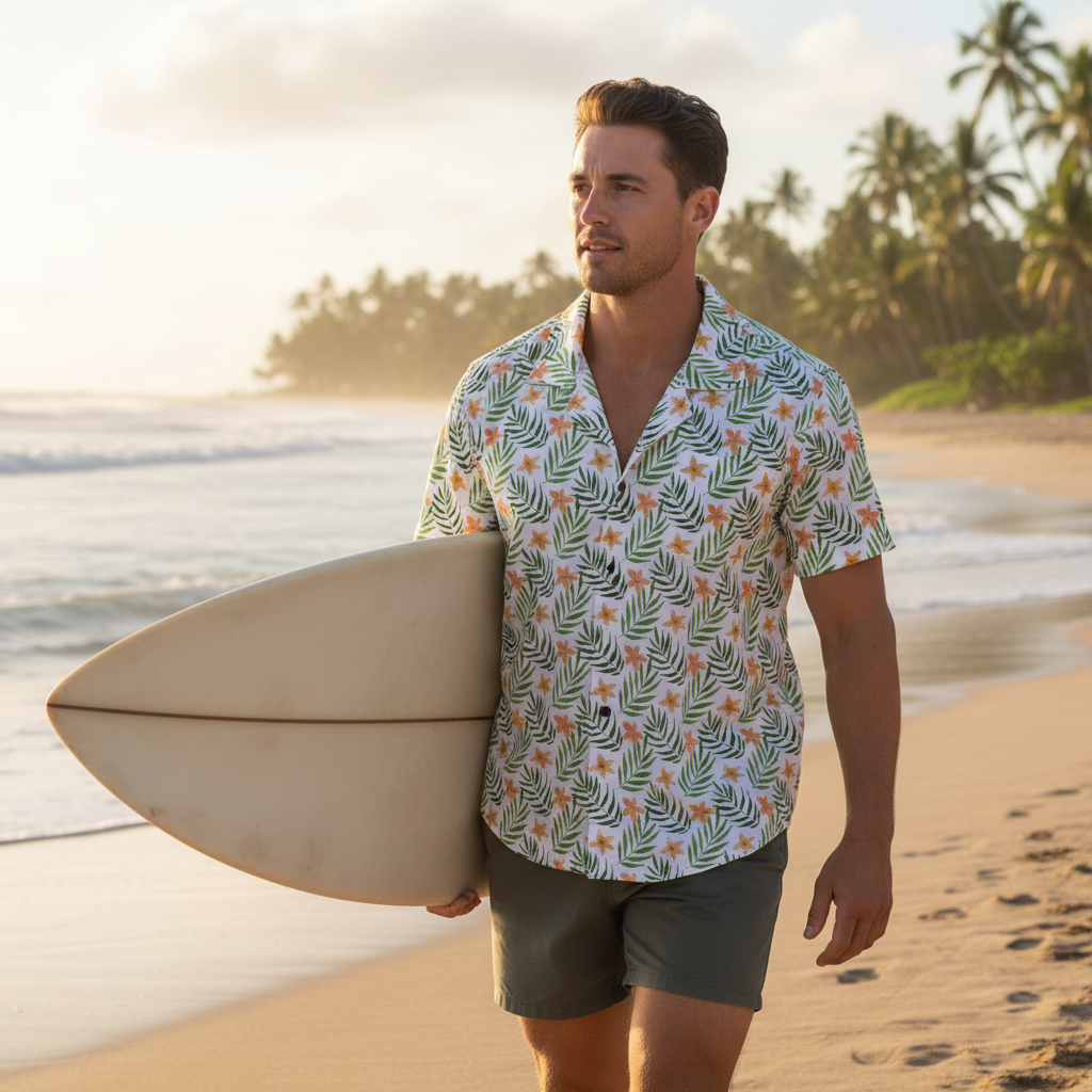 Surfboard Beach Walk Mockup