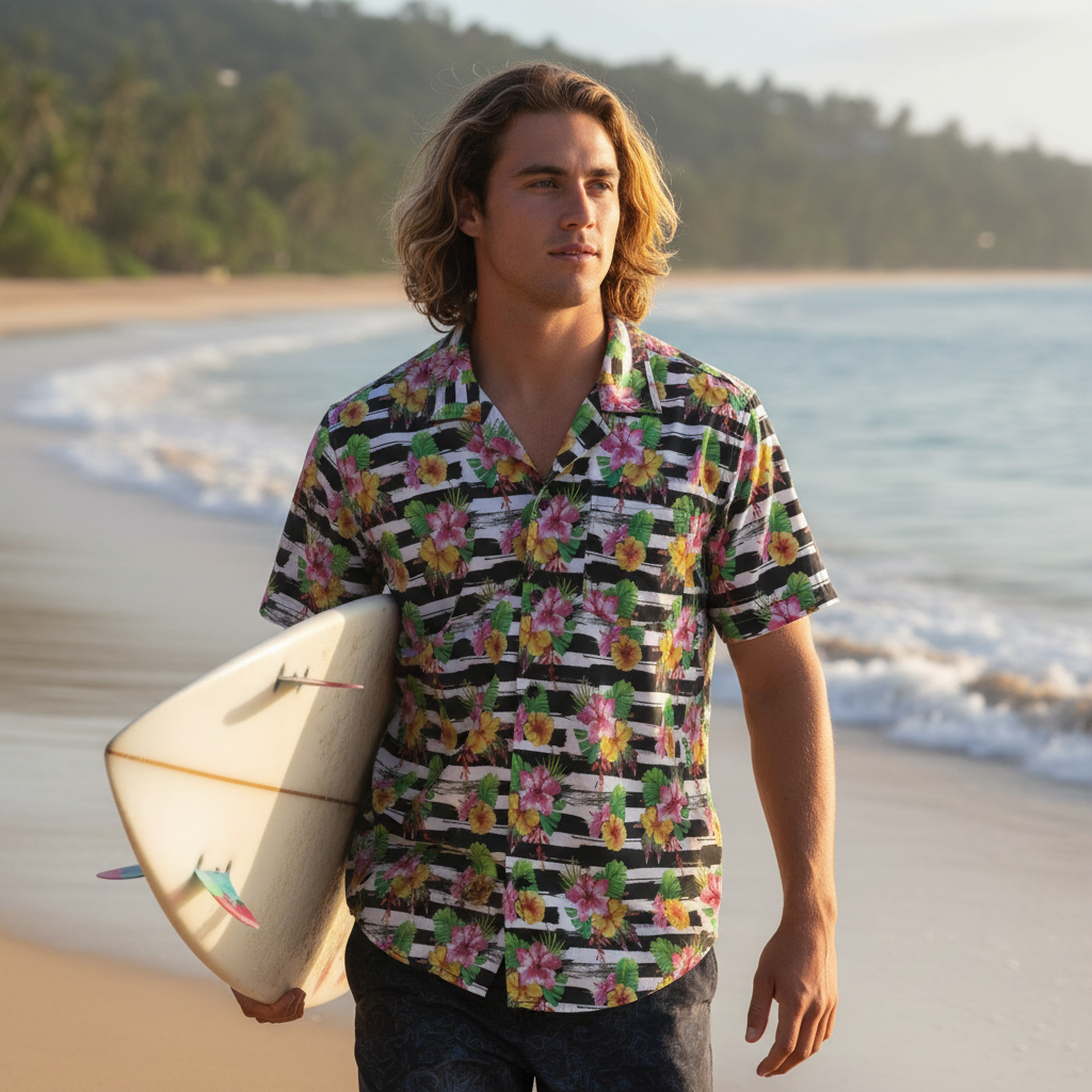Surfboard Beach Walk Mockup