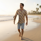 Surfboard beach walk