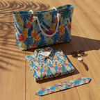 Tropical Beach Flowers - Flat Lay