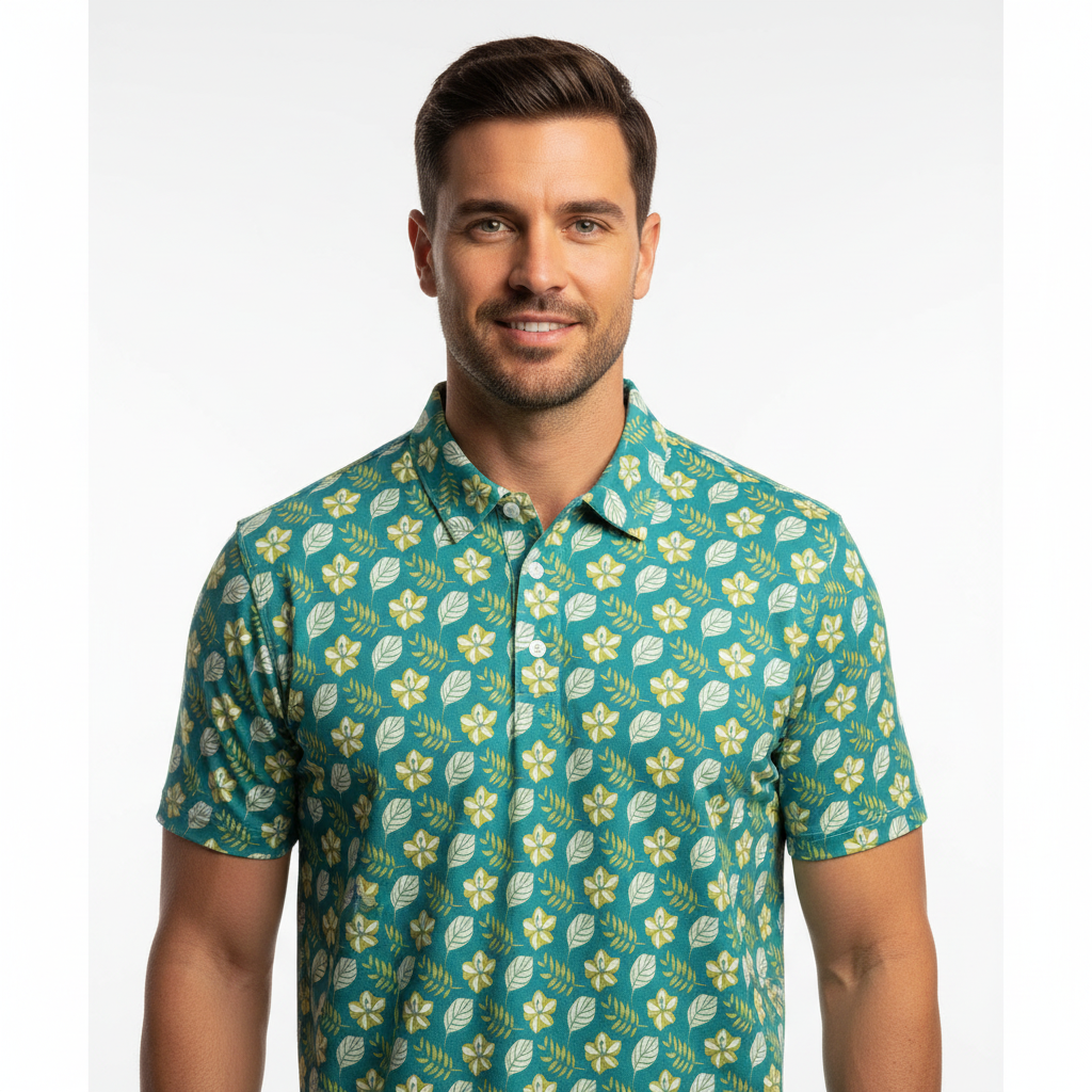 Tropical Leaves Polo - Studio