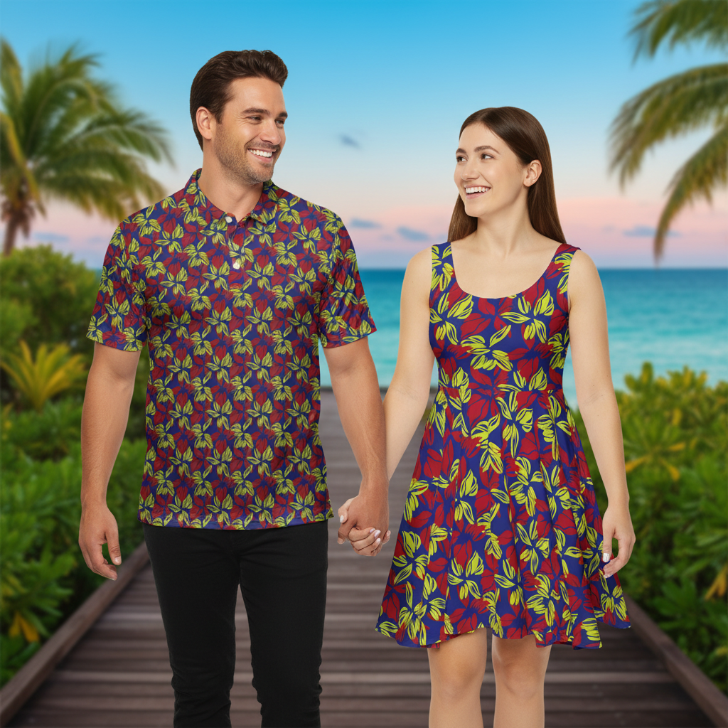Vibrant Abstract Floral - Couple