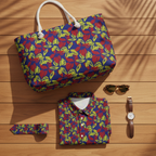 Vibrant Abstract Floral - Flat Lay