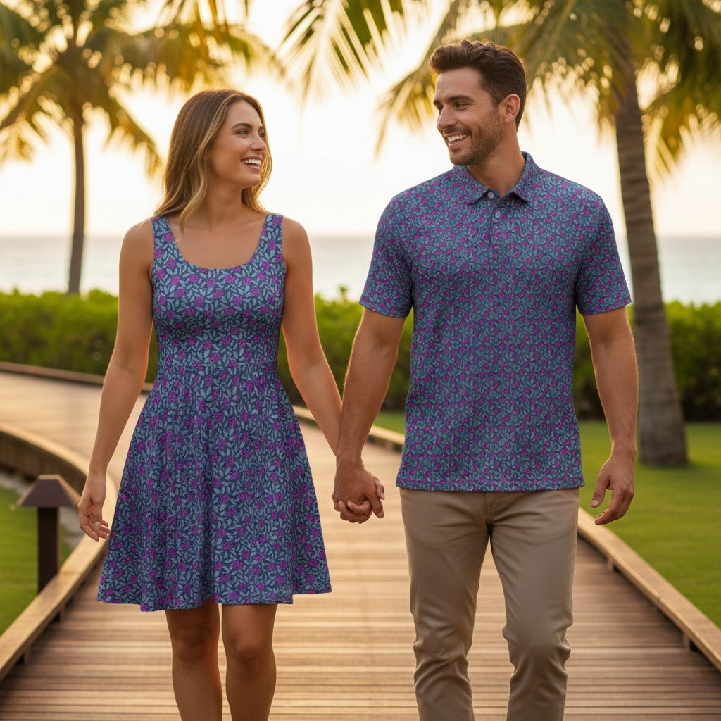 Vining Floral Mosaic - Couple