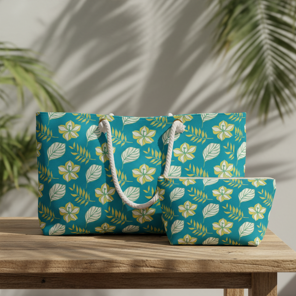 Weekender + Cosmetic Bag Detail