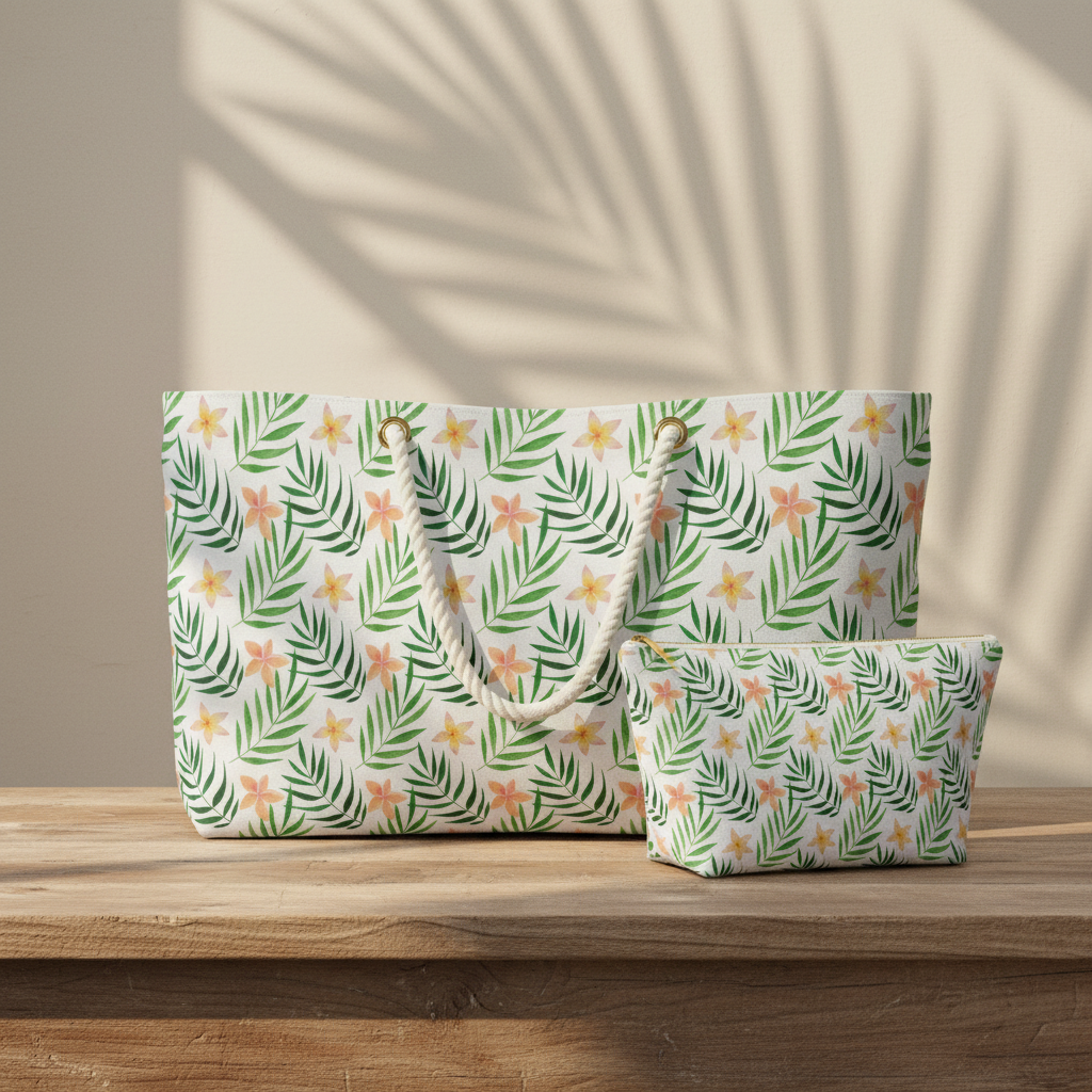 Weekender + Cosmetic Bag Detail