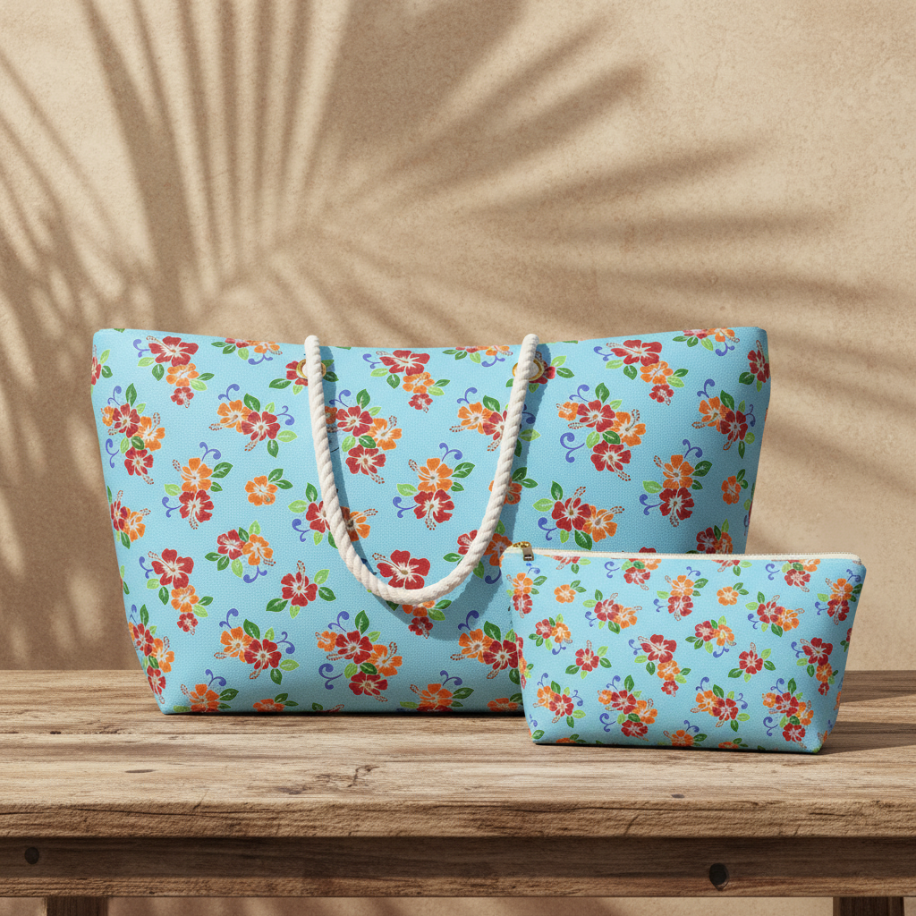 Weekender + Cosmetic Bag Detail