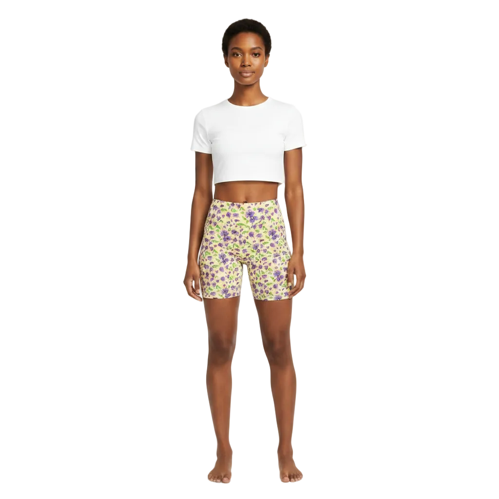 Yellow Purple Hibiscus — Image 1 Full Body Studio