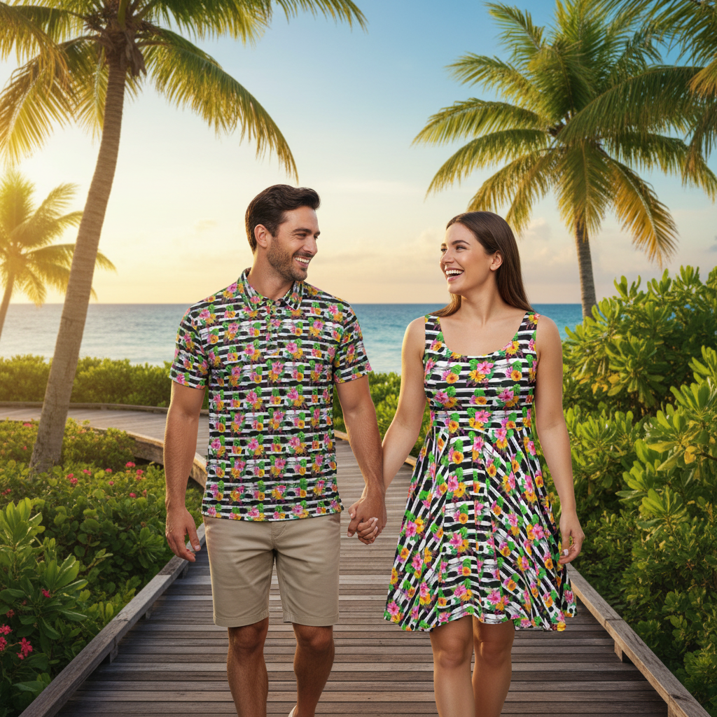 Zebra Hibiscus - Couple