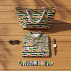 Zebra Hibiscus - Flat Lay